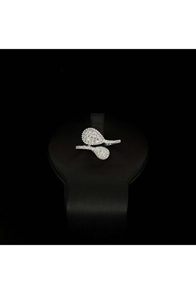 Generic خاتم زركون دقة الماس باصدار خاص لون فضي بضمان على اللون S-7569/19W