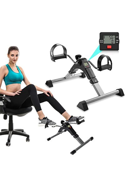 NO BRAND Mini Exercise Bike Compact Arm and Leg Exerciser with LCD Monitor Adjustable Resistance Foldable.