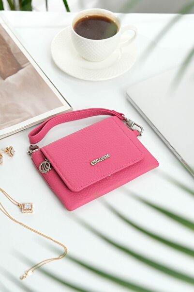 ESGUARE حافظة بطاقات أنيقة للنساء مصنوعة من الجلد الطبيعي بنسبة 100%