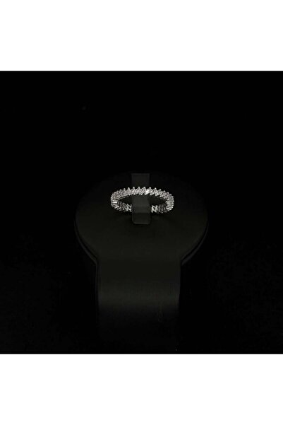 Generic خاتم زركون دقة الماس باصدار خاص لون فضي بضمان على اللون S-7575/5W