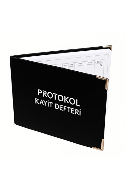 Gülşen Kırtasiye Protokol Kayıt Defteri Deri Ciltli 25x35 Büyük Boy 001 - 400...