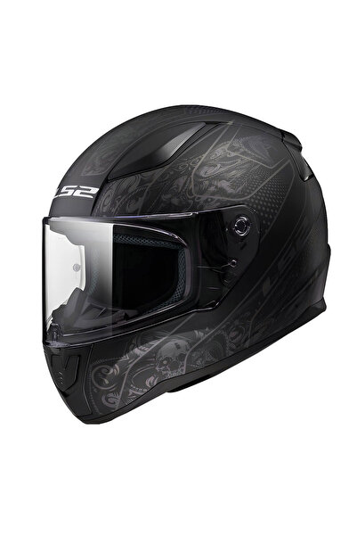LS2 Rapid 2 Crypt Mat Siyah Full Face Motosiklet Kaskı