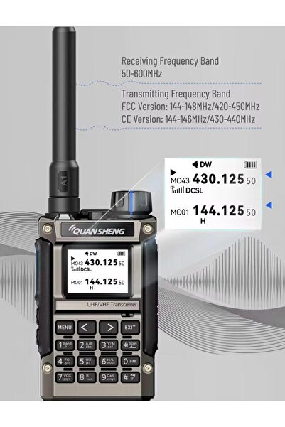QUANSHENG 2500mh Yeni mini dev telsiz. Amatör telsizcilerin tercihi UV-K1(8) ...