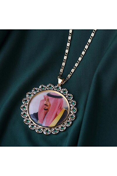 Generic قلادة فاخرة بصورة الملك سلمان #E10