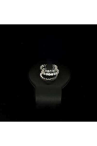 Generic خاتم زركون 3 قطع دقة الماس باصدار خاص لون فضي بضمان على اللون ABH-8174RW