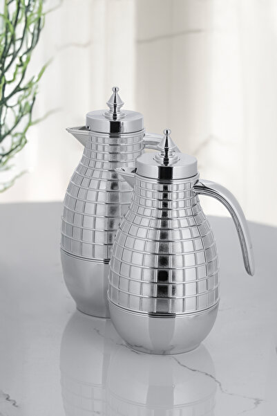 ALSAIF طقم ترمس ميرا للقهوة وشاي قطعتين من السيف / تصميم أنيق يناسب جميع الأذ...