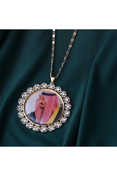 Generic قلادة فاخرة بصورة الملك سلمان #E11