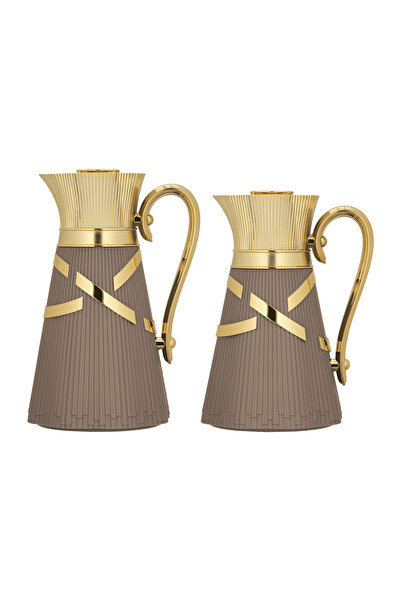 ALSAIF Naghma Coffee and Tea Thermos Set, 2 Pieces, by Al Saif / Elegant Desi...