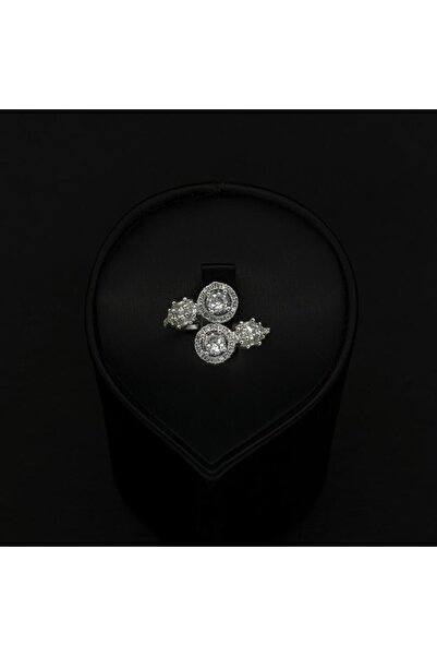 Generic خاتم زركون دقة الماس باصدار خاص لون فضي بضمان على اللون S-7570/15W