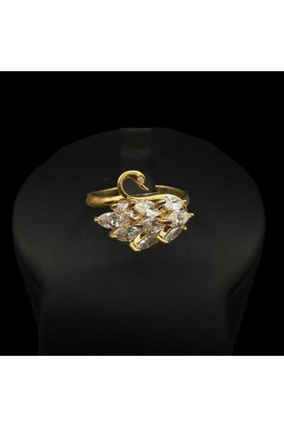 Generic خاتم زركون دقة الماس باصدار خاص لون ذهبي بضمان على اللون