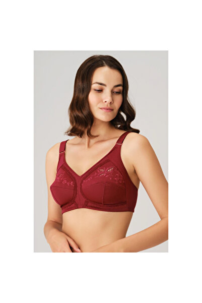 MİRALİVE Without Underwire Without Support Without Padding Gathering Embroidered Reducing Bra