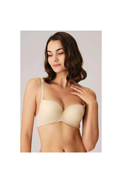 MİRALİVE Underwire Supportless Non-Padded Casual Classic T-shirt Bra with Det...
