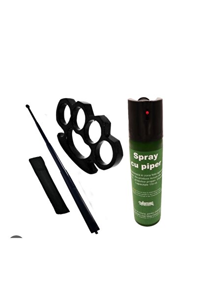 OEM SELF-DEFENSE KIT - BATON, PEPPER SPRAY AND ROSETTE