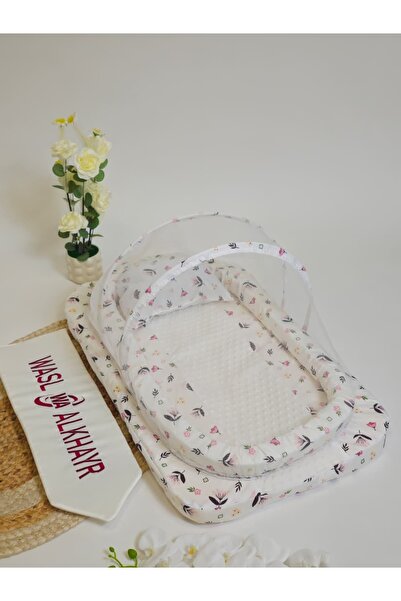 WASL ALKHAIR مفرش ناموسية اسفنج لحديثي الولادة - بتصميم أنيق برسومات هادئة ين...