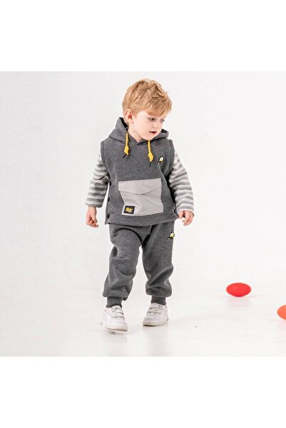 Mamnon Two-piece set, gray and yellow