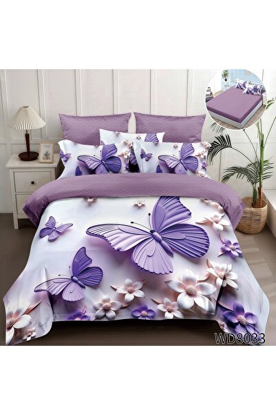 lumixauto Double Bed Linen Set, 4 Pieces, FINET, 5D Digital Print