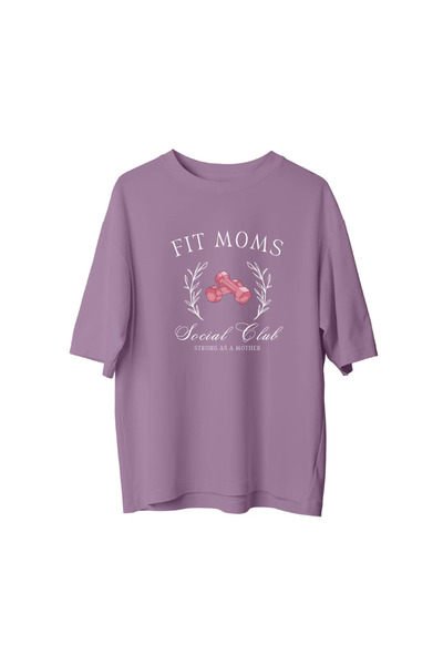 CANDLEMASTORE Fit Mom Club - Oversized T-Shirt
