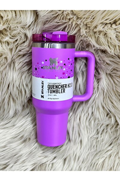 GKBUTİK Quencher pipetli,pipetsiz kullanıma uygun 1,18 L renkli Termos