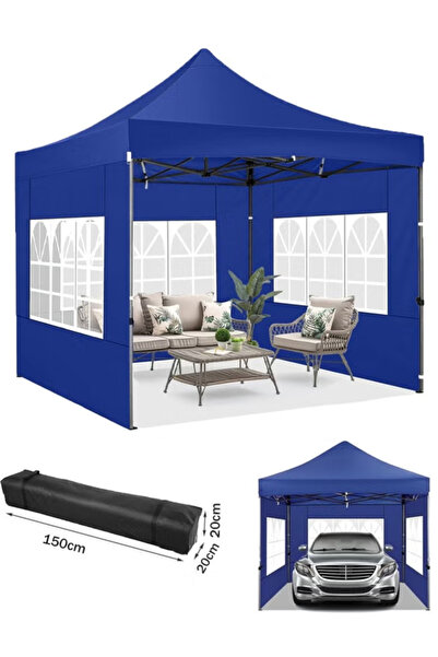 CIMIA Gazebo,Canopy,Outdoor Pop-Up Canopy Tent,Garden Umbrella,With 3 Sidewalls,