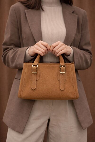 BAGLUNE Mini Süet Çapraz Çanta