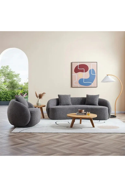 lamsat baity Gray Sofa Set Model 'Fakhr'