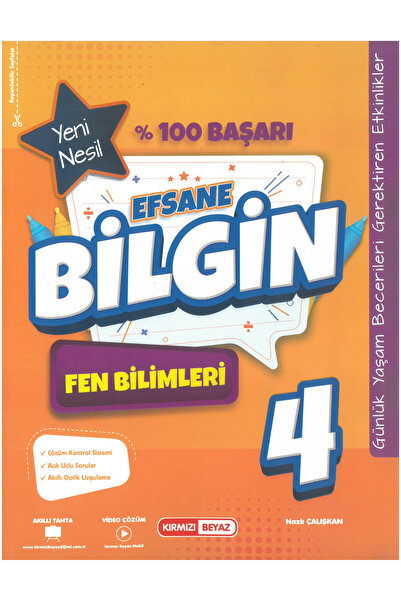 Kırmızı Beyaz Yayınları Kırmızı Beyaz Efsane Bilgin Fen Bilimleri 4.Sınıf