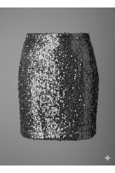 zeckha Payetli Mini Şort Etek