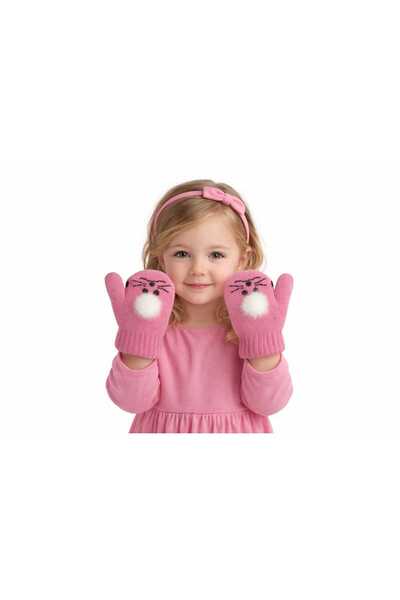 gigigiyim قفازات للفتيات بتصميم بونبون بتفاصيل مميزة