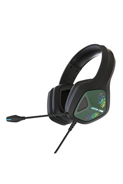 Green Lion Specter Gaming Headphone with 50mm Drivers, RGB Lights & Surround Sound