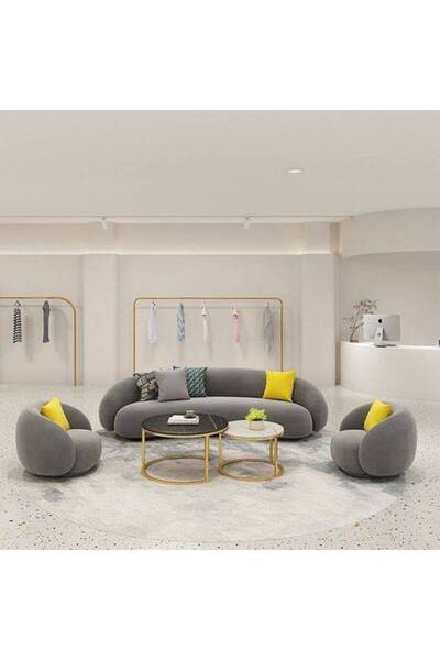 lamsat baity طقم كنب من 3 قطع، طراز لمسة من الفخامة