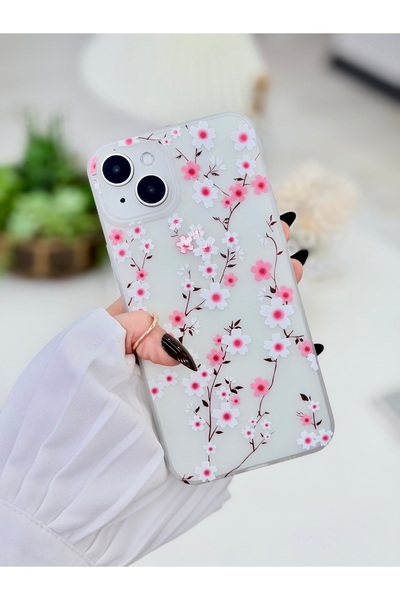 Go Aksesuar Anti-Shock Matte Transparent Printed Silicone Case Compatible wit...