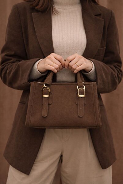 BAGLUNE Mini Süet Çapraz Çanta