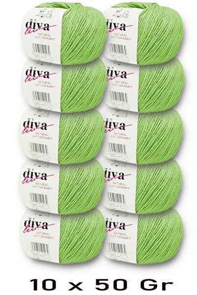 Diva İplik Premium Amigurumi Ipi Punch (Panç) Baby Soft Cotton 500 Gr (Pack o...