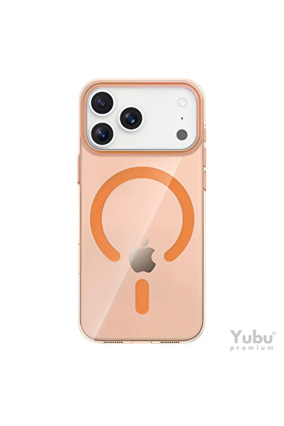 yubu حافظة آيفون 17 برو ماكس ماج سيف، مصنوعة من البلاستيك الصلب، ملونة، لا تب...