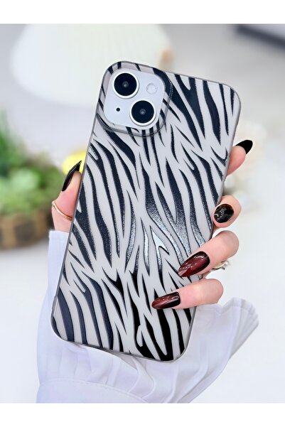 Go Aksesuar Anti-Shock Matte Transparent Printed Silicone Case Compatible wit...