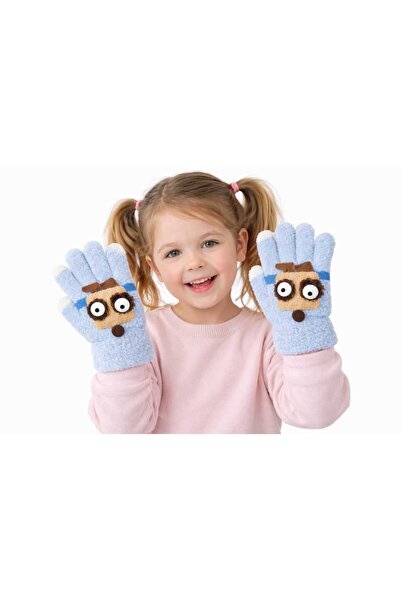 gigigiyim قفازات أطفال للجنسين بوجه راكون متحرك