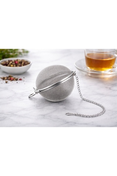 obrigado Stainless Steel Ball Tea Strainer |   Fine Pore Metal Tea Filter for Herbal Tea and Green Tea