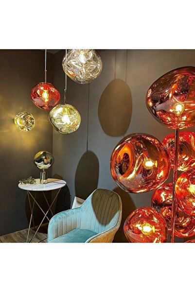 Muga LUX RENKLİ ROSE GOLD SARKIT DİXON TAVAN AYDINLATMASI