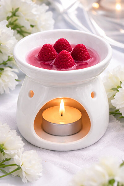 CeyShe Çilek Kokulu Buhurdanlık Koku %100 Soyawax Vegan Çilek Mum 10 Adet (bu...