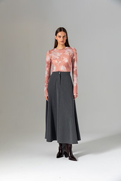 Berr-ın Patterned Tulle Blouse 4130