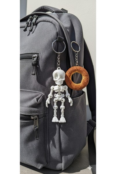 Kariyer Moving White Skeleton Figure Keychain – Bag Ornament |   Keychain & B...