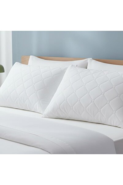 AL SAHIR GARMENT INDUSTRY L.L.C Quilted Pillow White – Soft Microfiber Sleeping Pillow