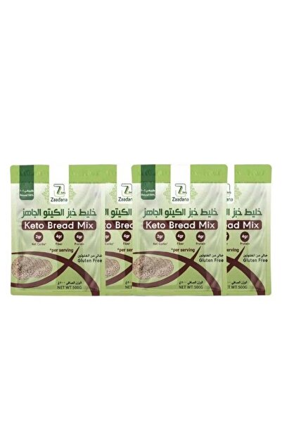 zadana خليط خبز كيتو جاهز، 4 قطع في 500 غرام