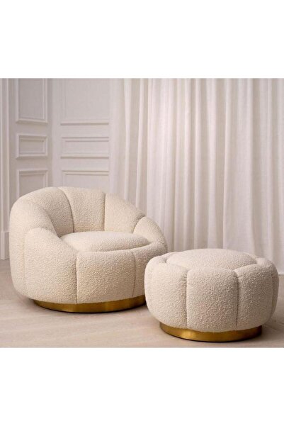 Homz Aria Homgeez Suede and Buckle Side Chair - Beige