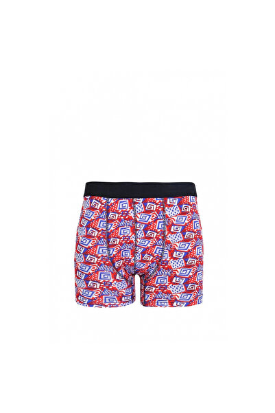 Narnuga Mi̇ray- Men's Combed Cotton L Stretch Fabric Patterned Boxer Red