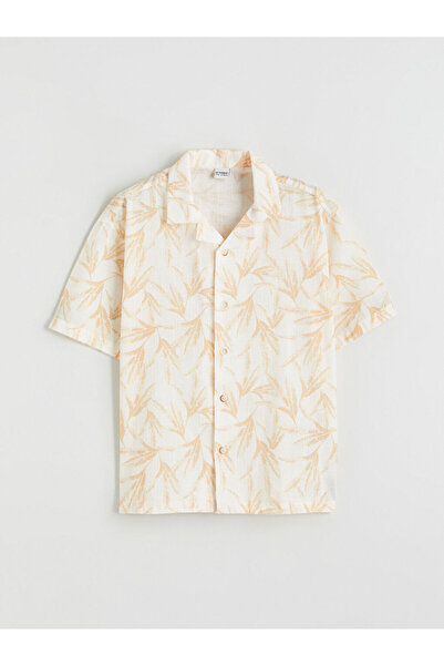 LC Waikiki Lcw Kids Beige Patterned Boy's Shirt