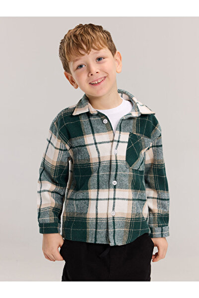 LC Waikiki RMZ CLOTHING DIFFERENCE Мъжка риза с дълъг ръкав и кариран десен