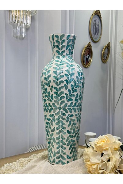 Lisso Azura Kaplama El İşçiliği Vazo 19 Çap H:56