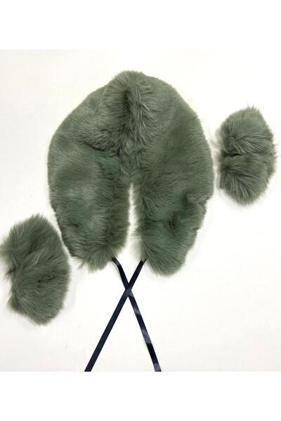 karantuhafiye Fur Collar and Cuff Set / Soft Fur