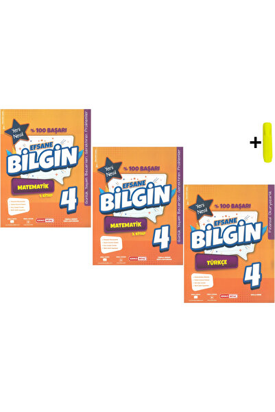 Kırmızı Beyaz Yayınları Kırmızı Beyaz Efsane Bilgin Matematik Ve Türkçe 4.Sın...